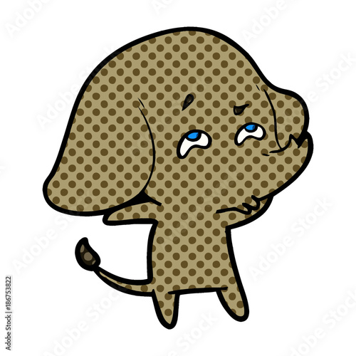cartoon elephant remembering