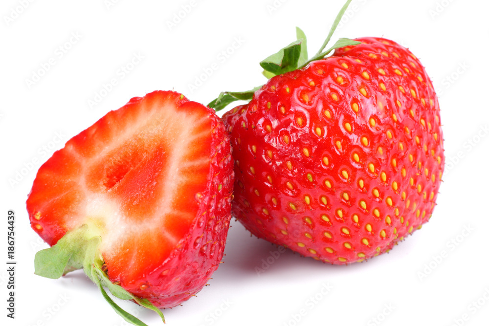 Strawberry isolated on white background. Clipping Path Strawberry isolated on white background. Clipping Path