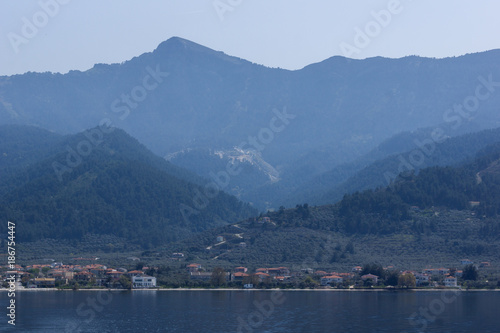 Panorama of Thasopoula Island, East Macedonia and Thrace, Greece