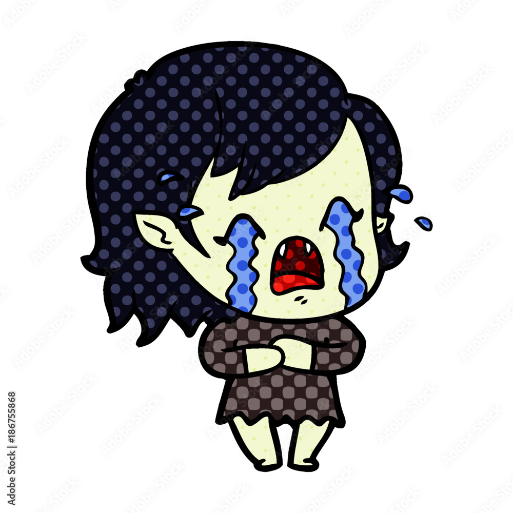 cartoon crying vampire girl cartoon crying vampire girl
