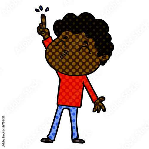 cartoon man pouting