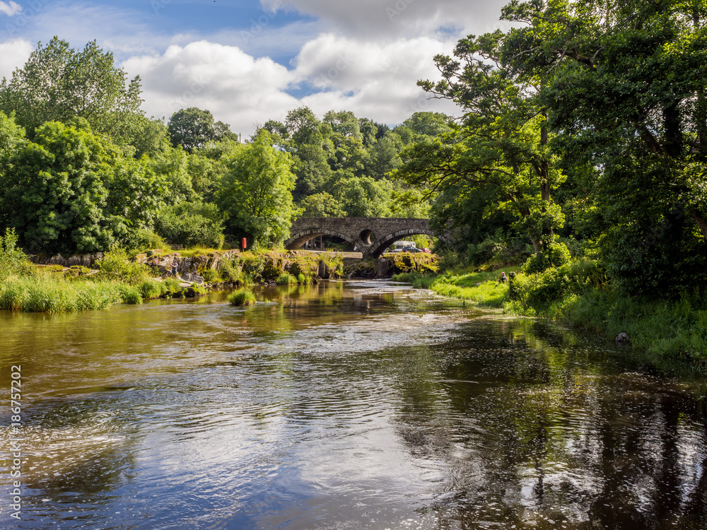 River teifi at Cenarth, Pembrokeshire. Wales, UK River teifi at Cenarth, Pembrokeshire. Wales, UK