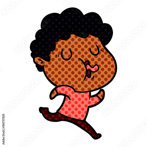 cartoon man singing
