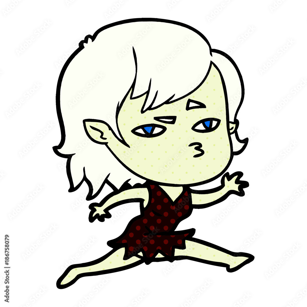 cartoon vampire girl