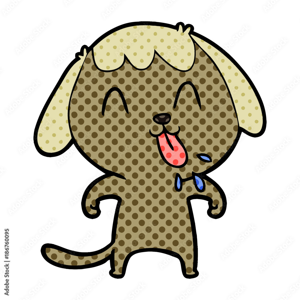 Obraz premium cute cartoon dog