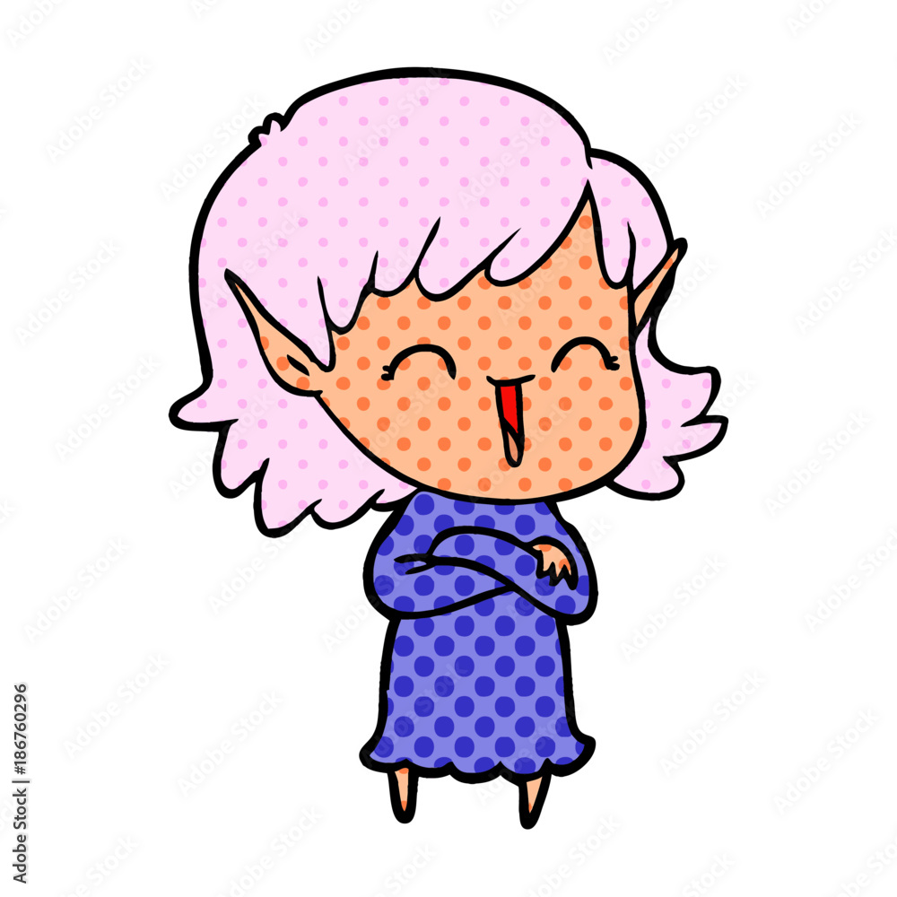 cartoon elf girl cartoon elf girl