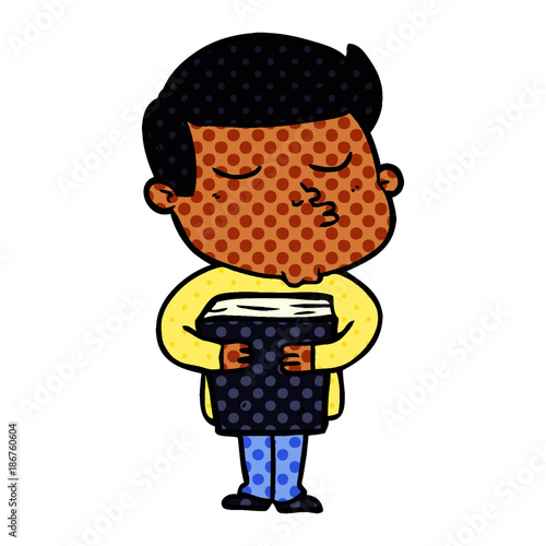 cartoon model guy pouting