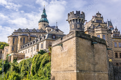 Exterior of castle in Frydlant city - one of the most visited tourist attraction in Czech Republic photo