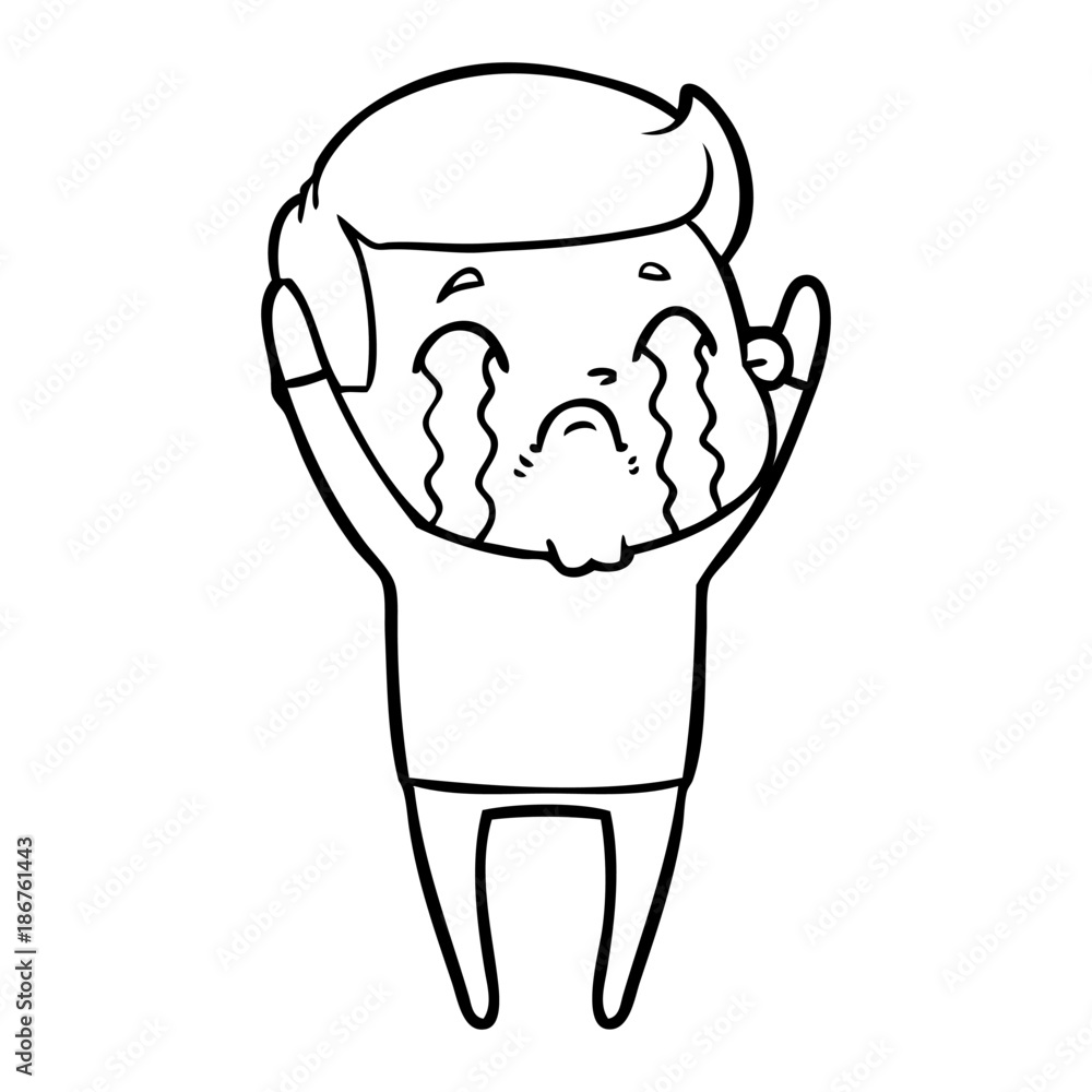 cartoon man crying cartoon man crying
