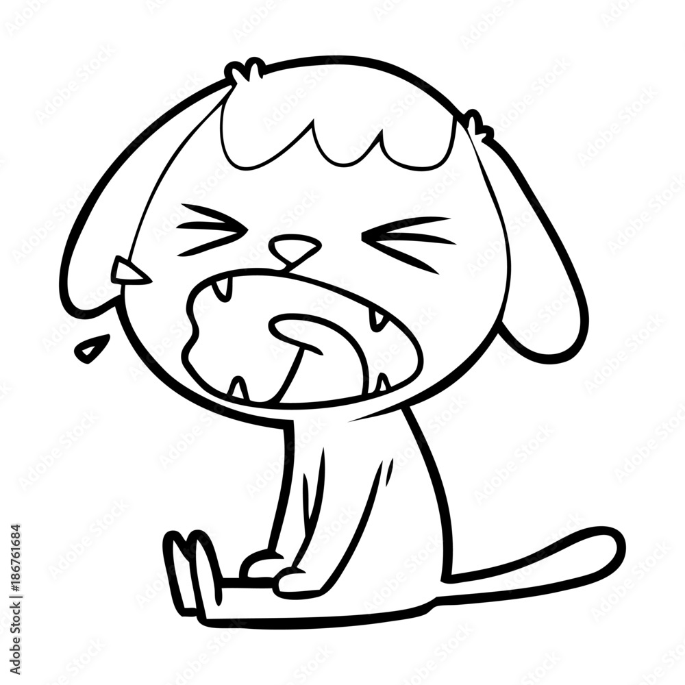 cute cartoon dog barking cute cartoon dog barking
