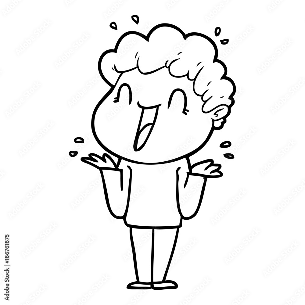 cartoon happy man cartoon happy man