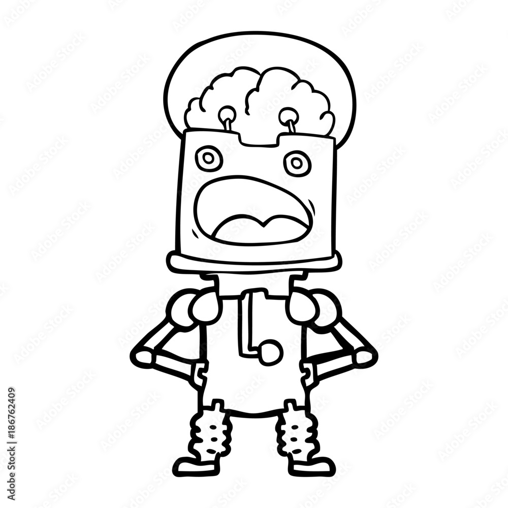 cartoon robot cartoon robot