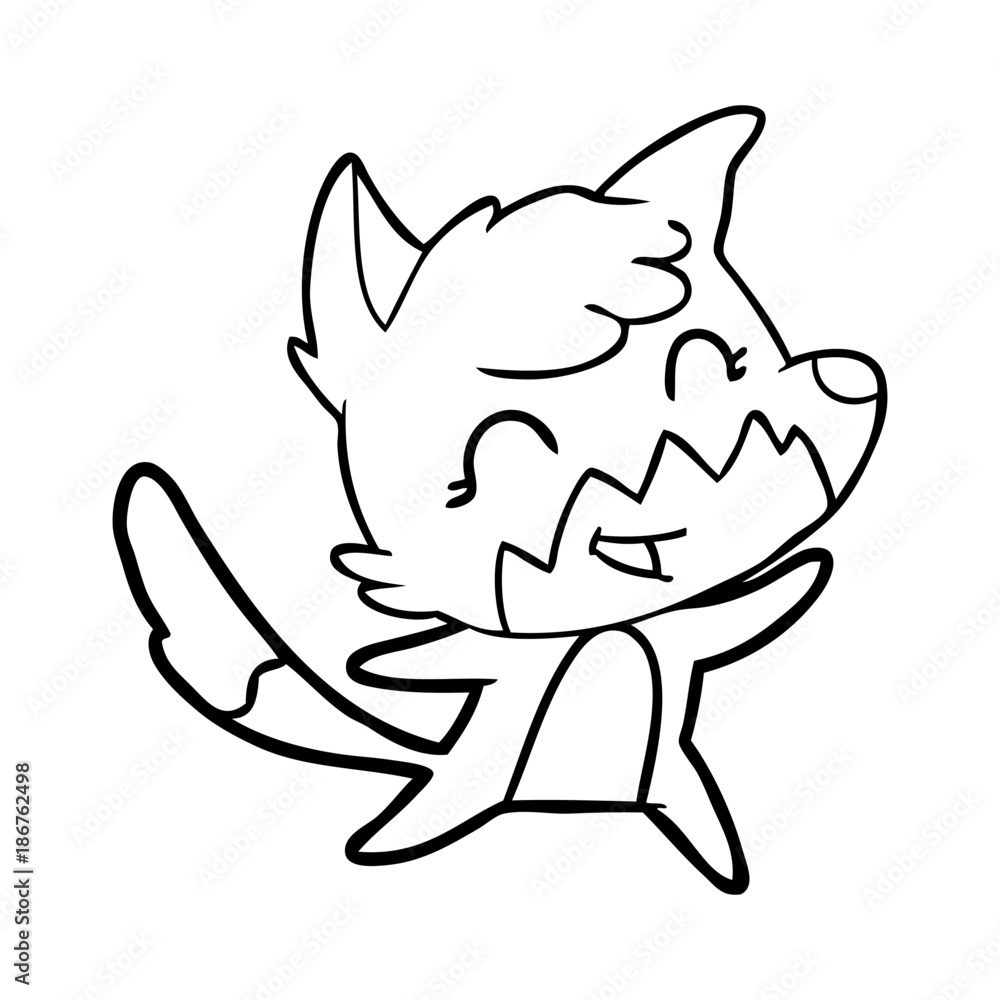 happy cartoon fox happy cartoon fox