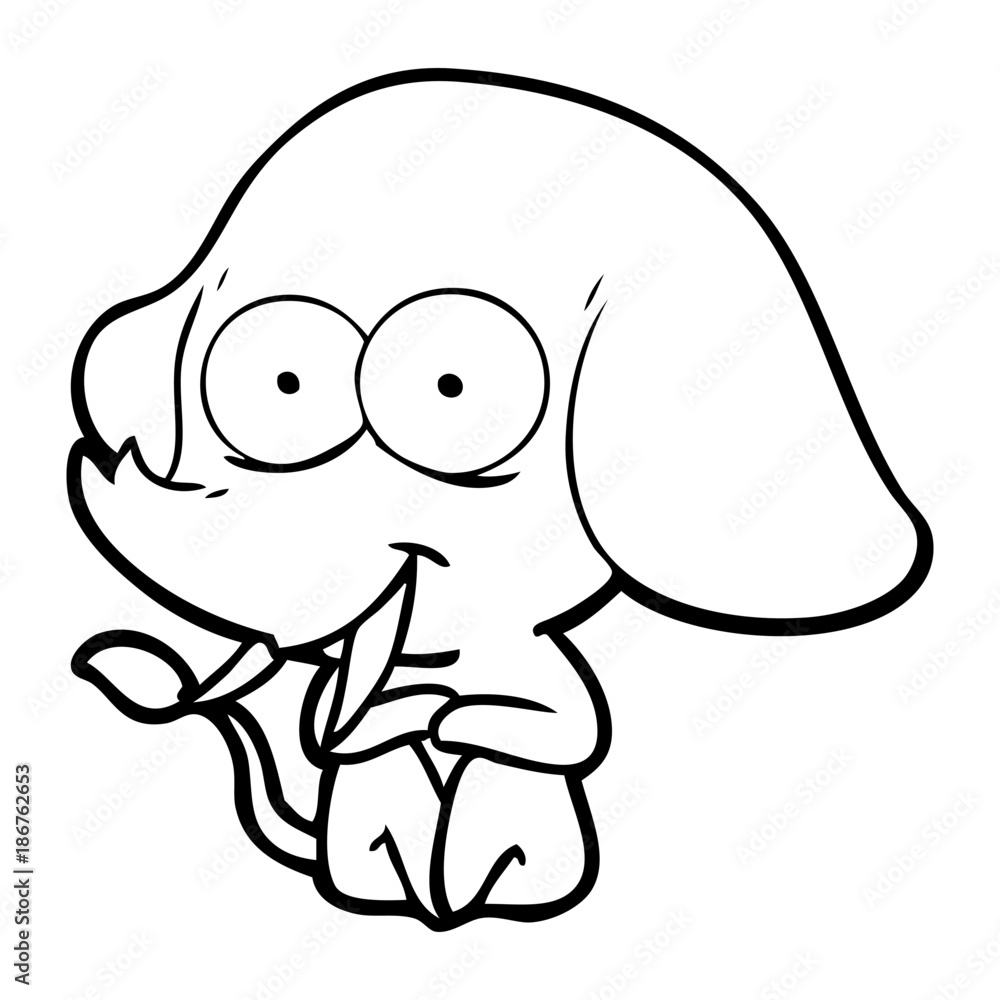 happy cartoon elephant happy cartoon elephant