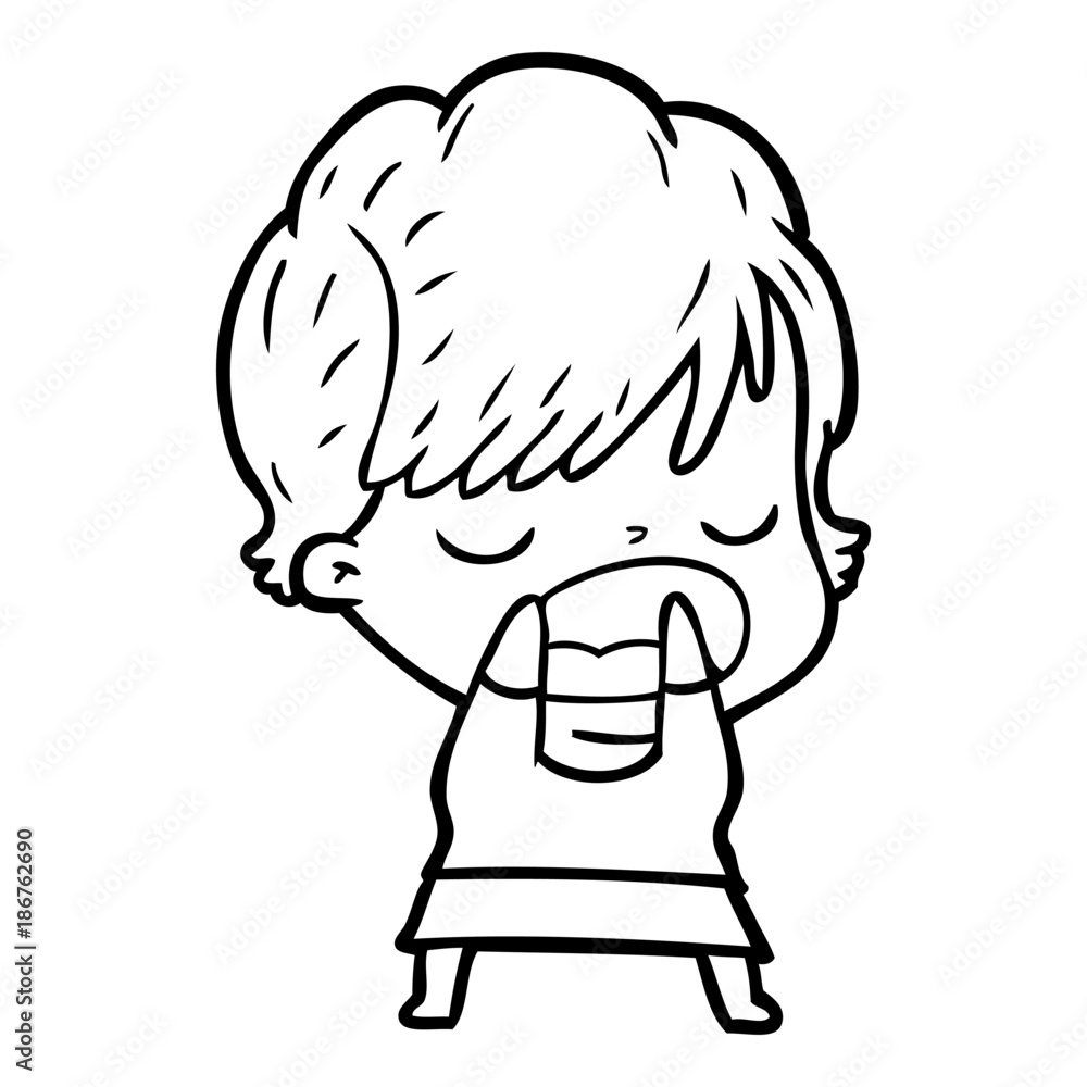cartoon woman talking cartoon woman talking