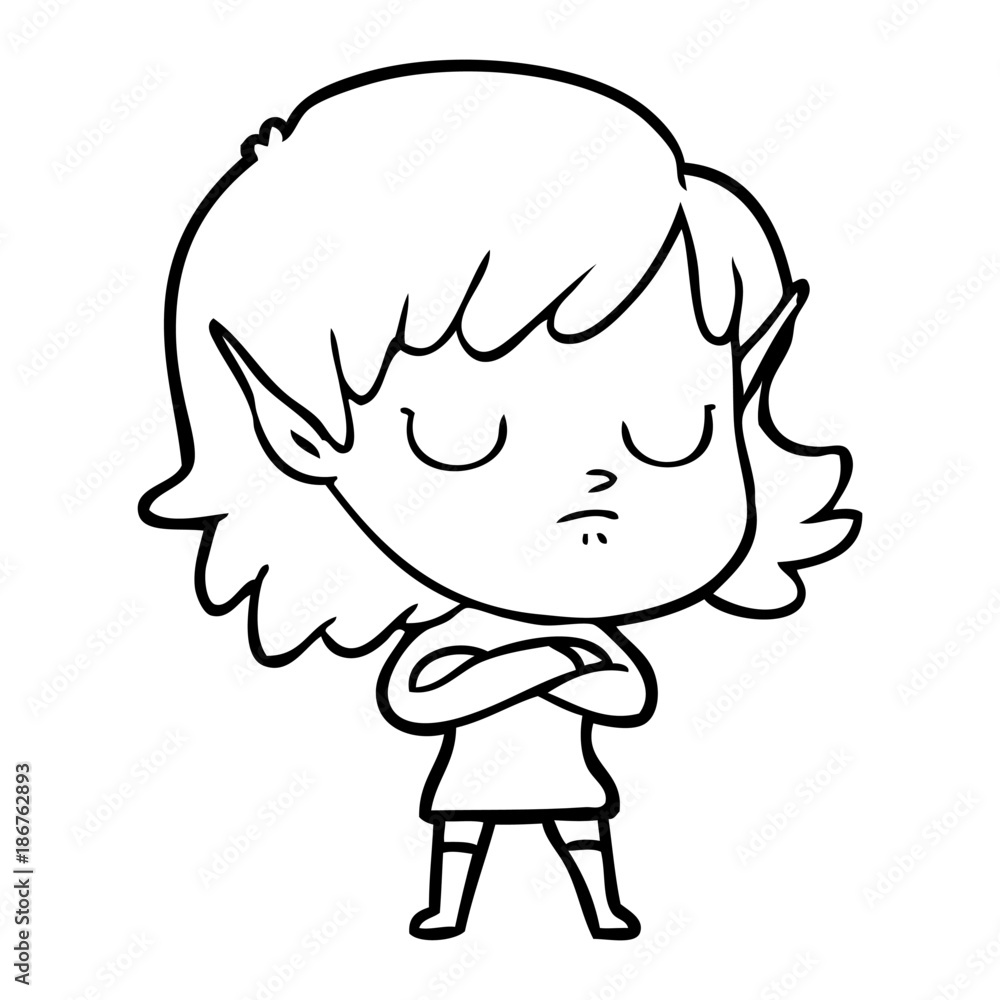 cartoon elf girl cartoon elf girl