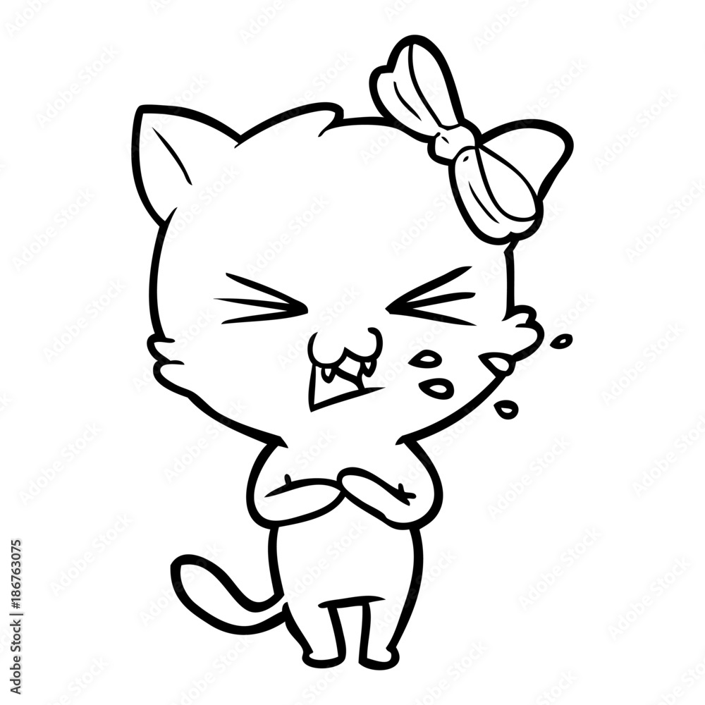 Fototapeta premium cartoon cat