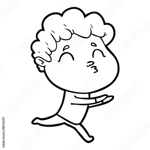 cartoon man pouting
