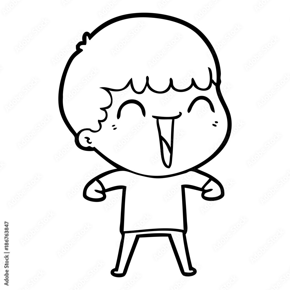cartoon happy man cartoon happy man