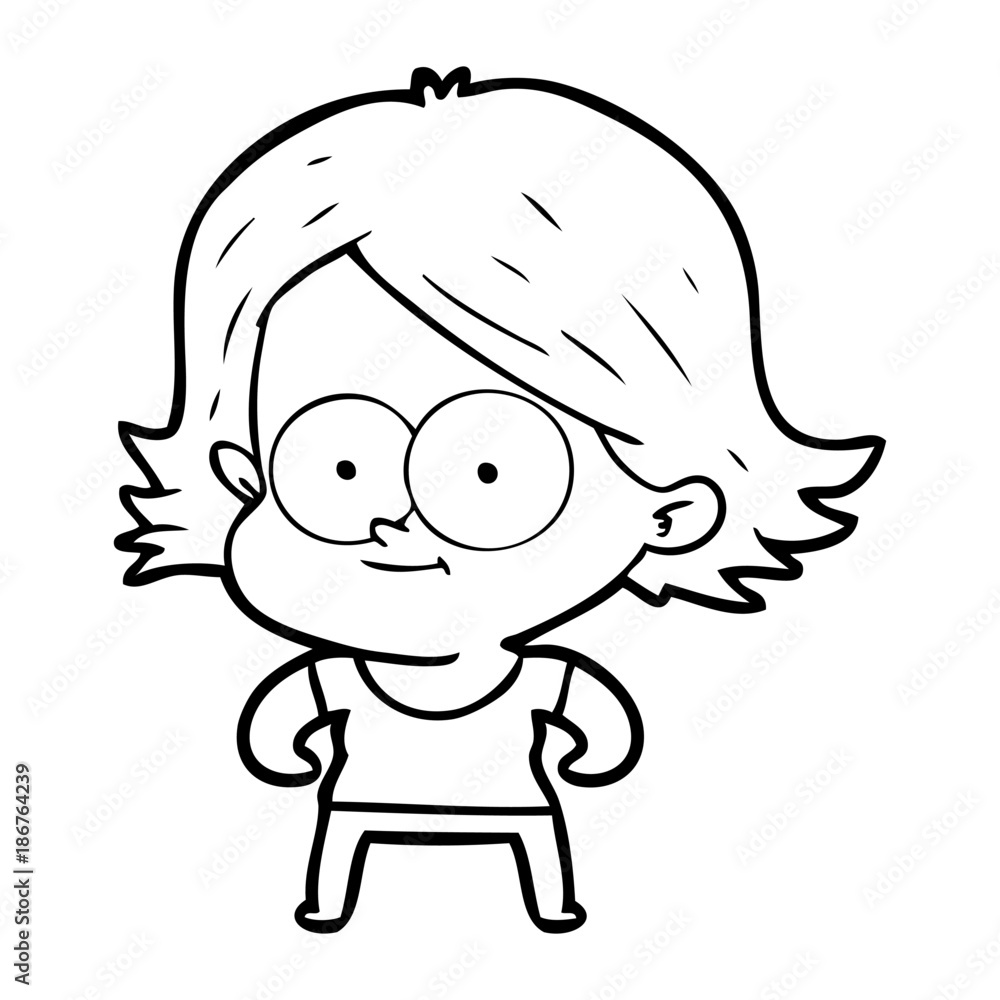 happy cartoon girl happy cartoon girl