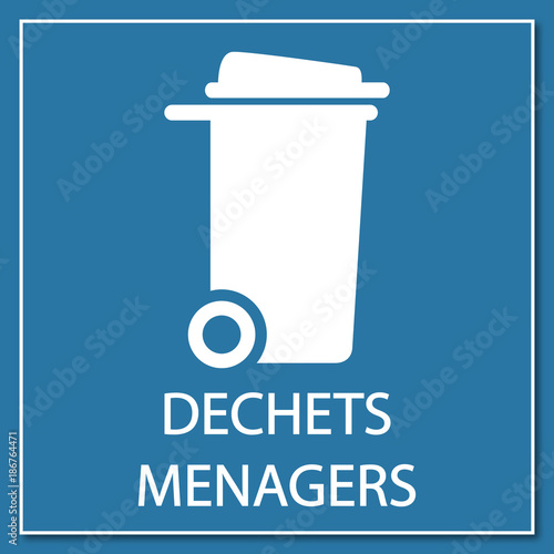 Logo déchets ménagers.
