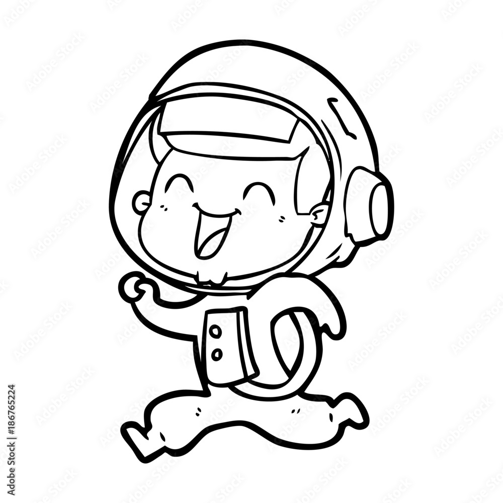 happy cartoon astronaut happy cartoon astronaut