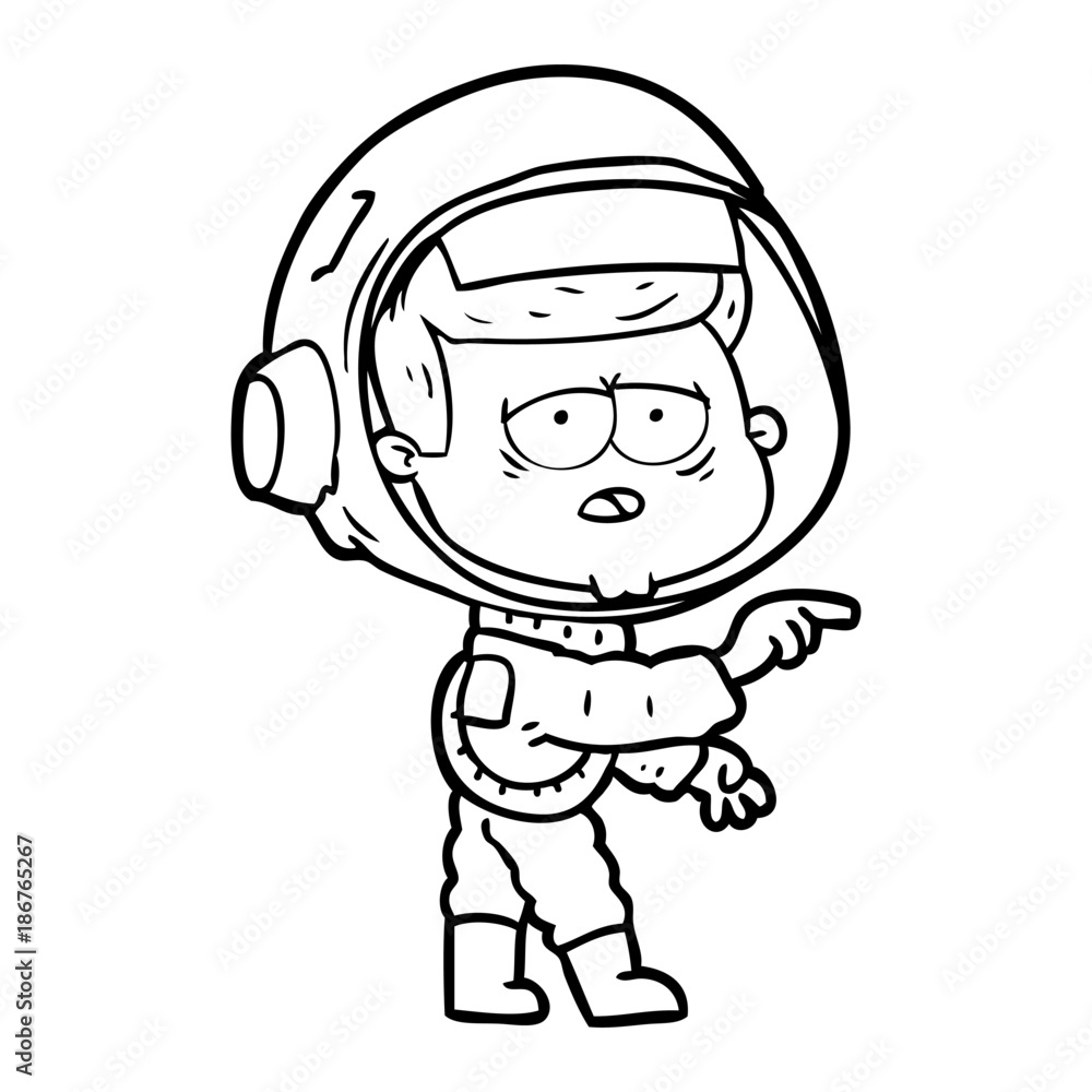 cartoon tired astronaut cartoon tired astronaut