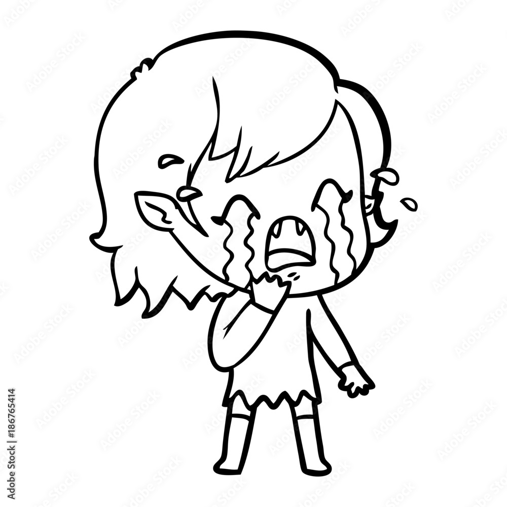 cartoon crying vampire girl cartoon crying vampire girl