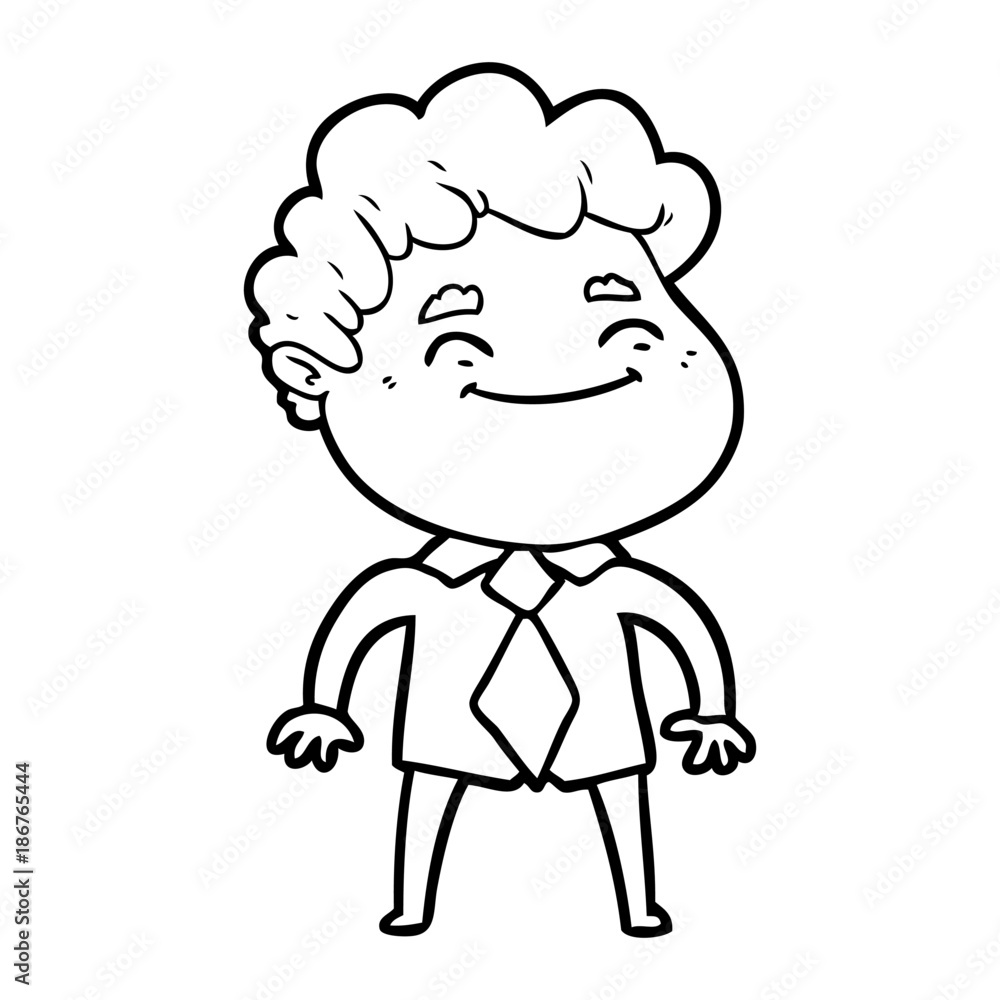 cartoon friendly man cartoon friendly man