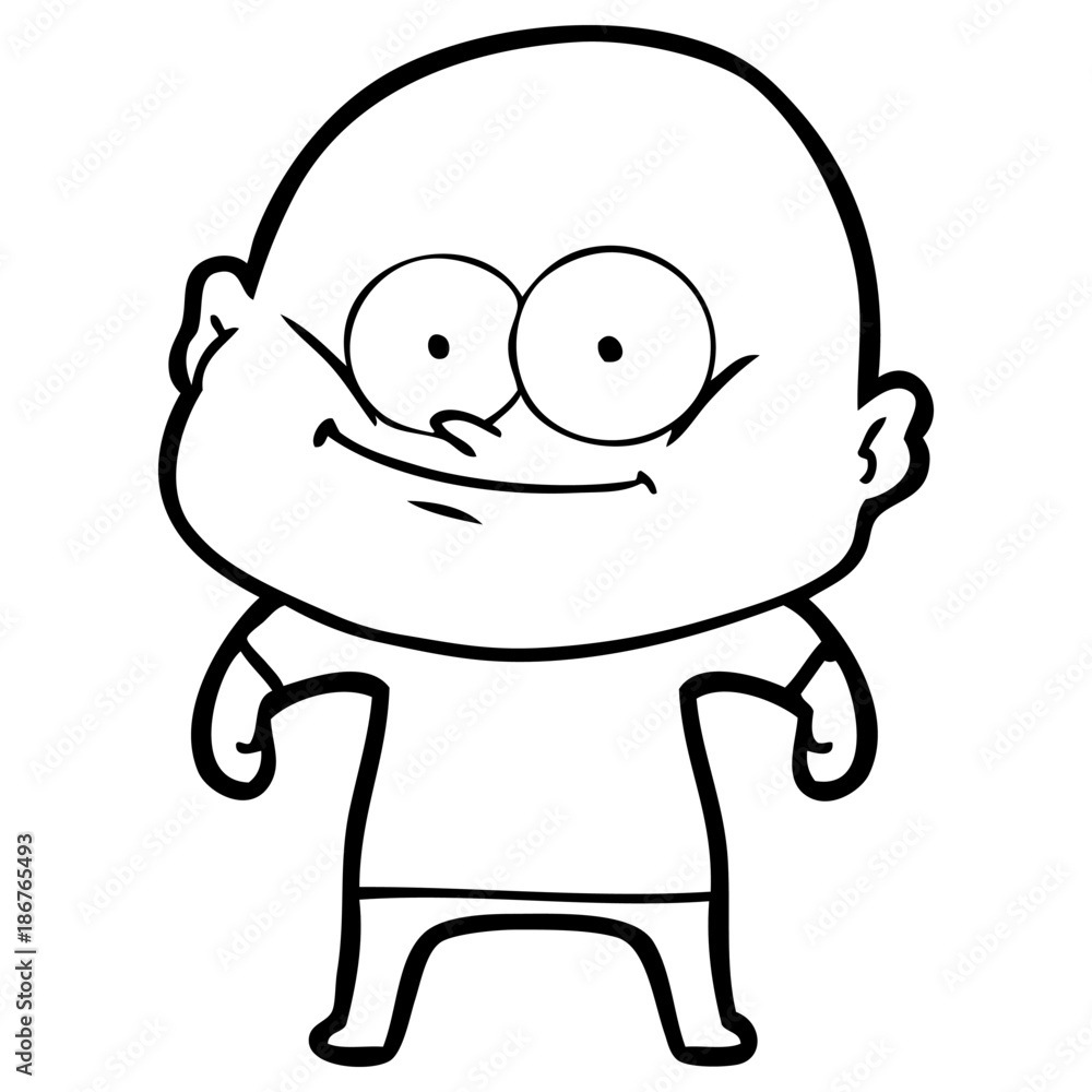 cartoon bald man staring cartoon bald man staring