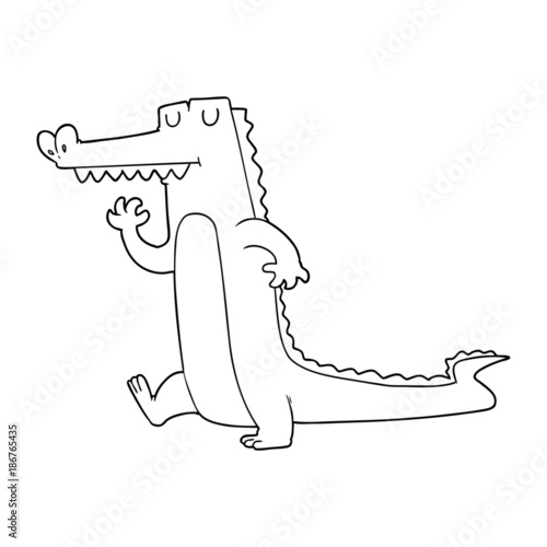cartoon crocodile