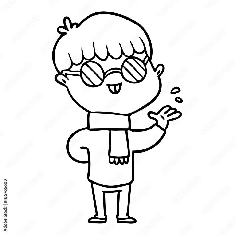 cartoon boy wearing spectacles cartoon boy wearing spectacles