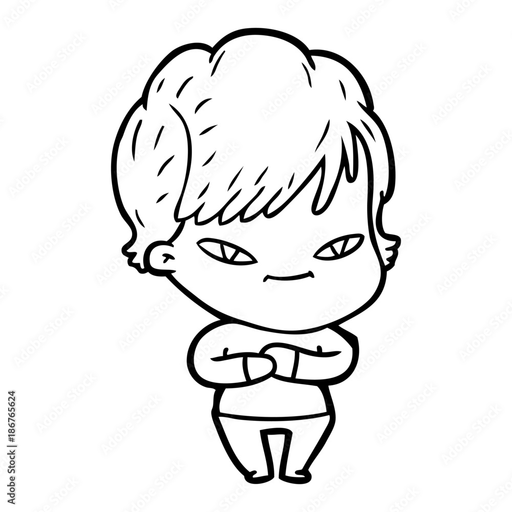 cartoon happy woman cartoon happy woman