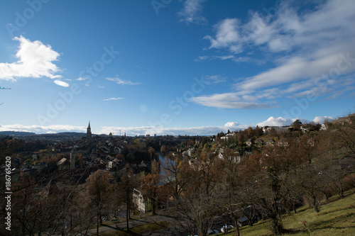 Landscape view of the ciry of Bern, Switzerland