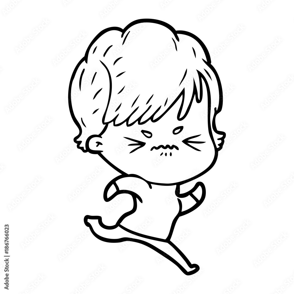 cartoon frustrated woman cartoon frustrated woman