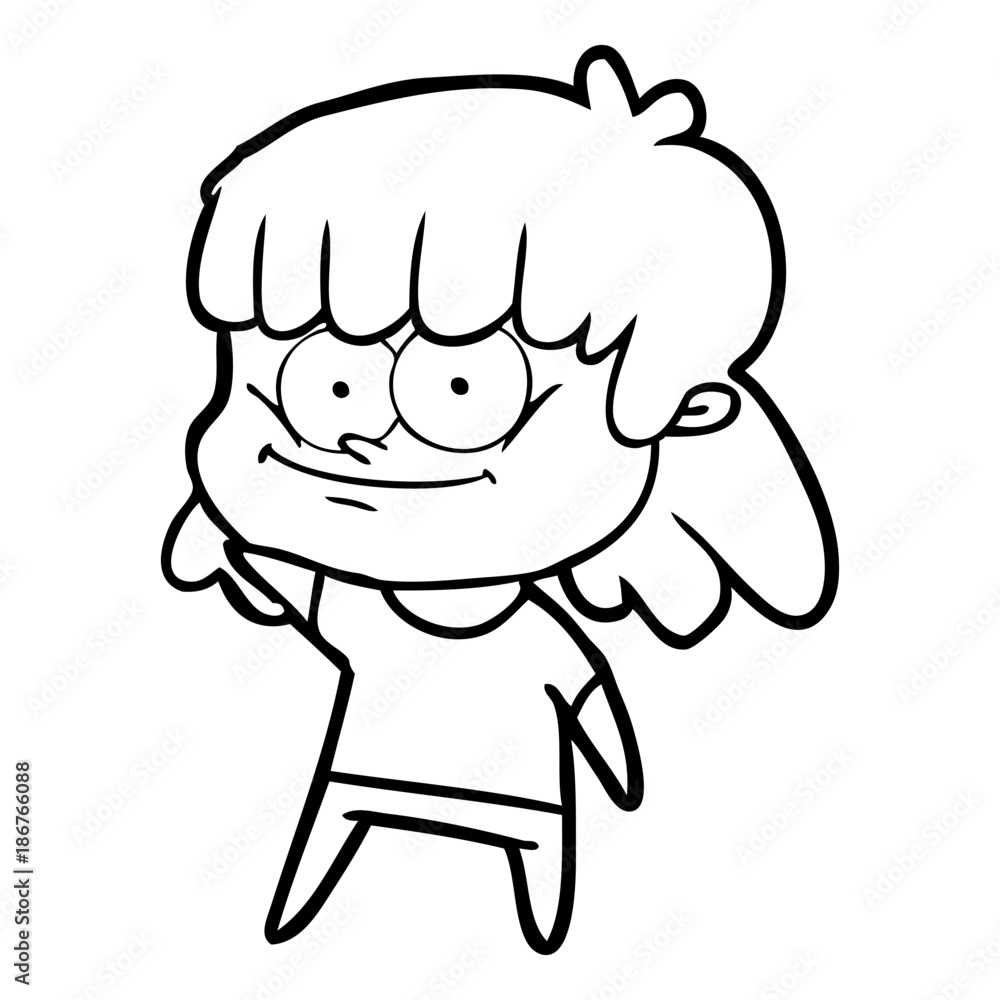 cartoon girl smiling cartoon girl smiling