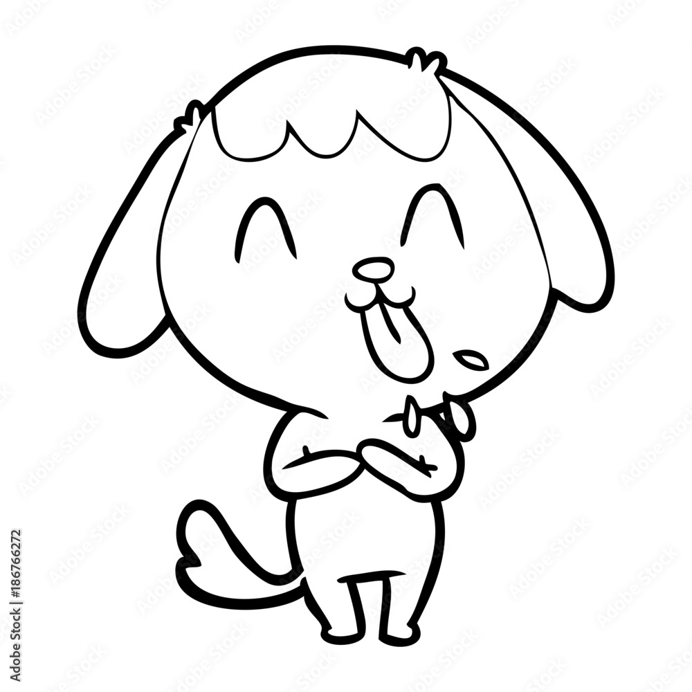 cute cartoon dog