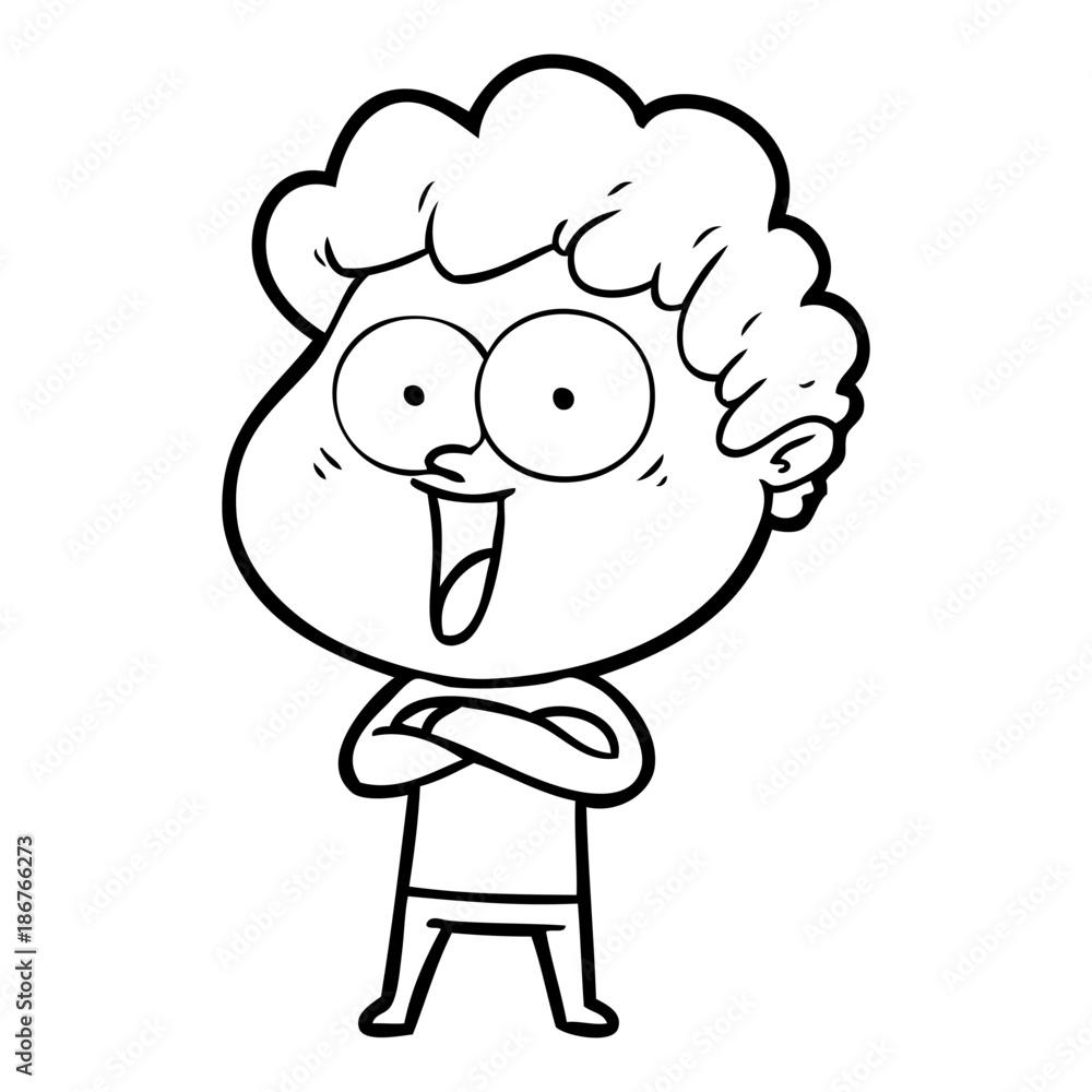 cartoon happy man cartoon happy man