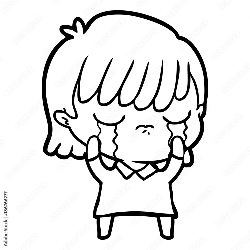 cartoon woman crying cartoon woman crying