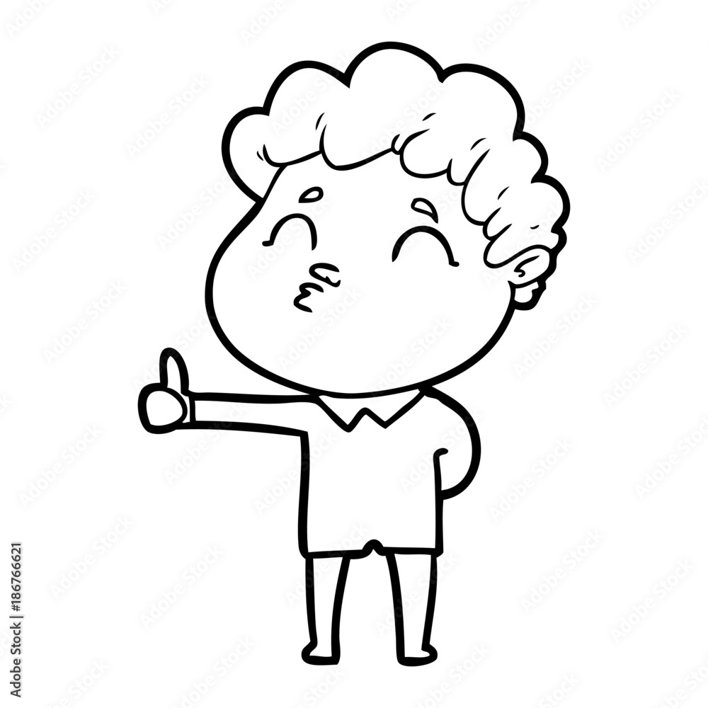 cartoon man pouting cartoon man pouting