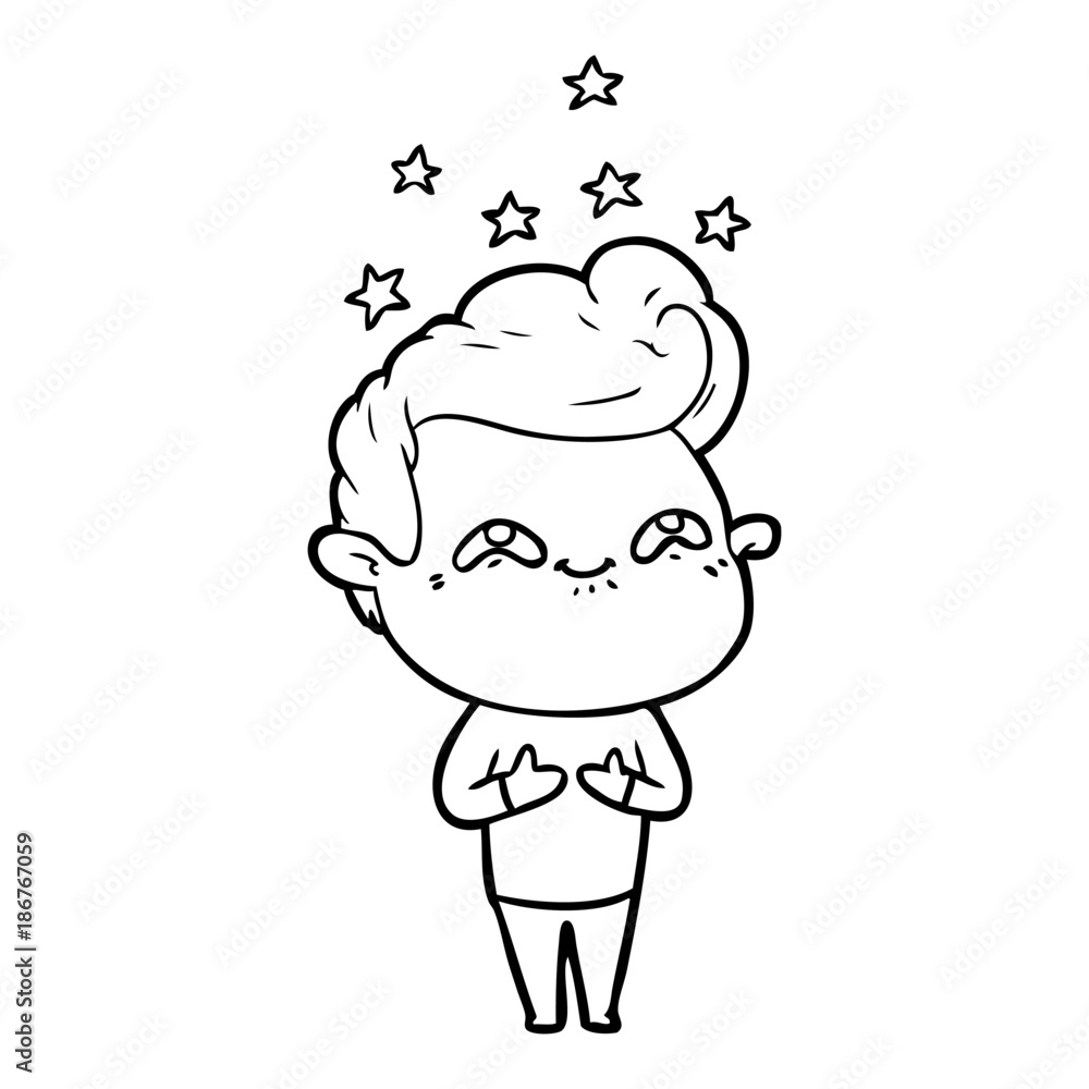 cartoon excited man cartoon excited man