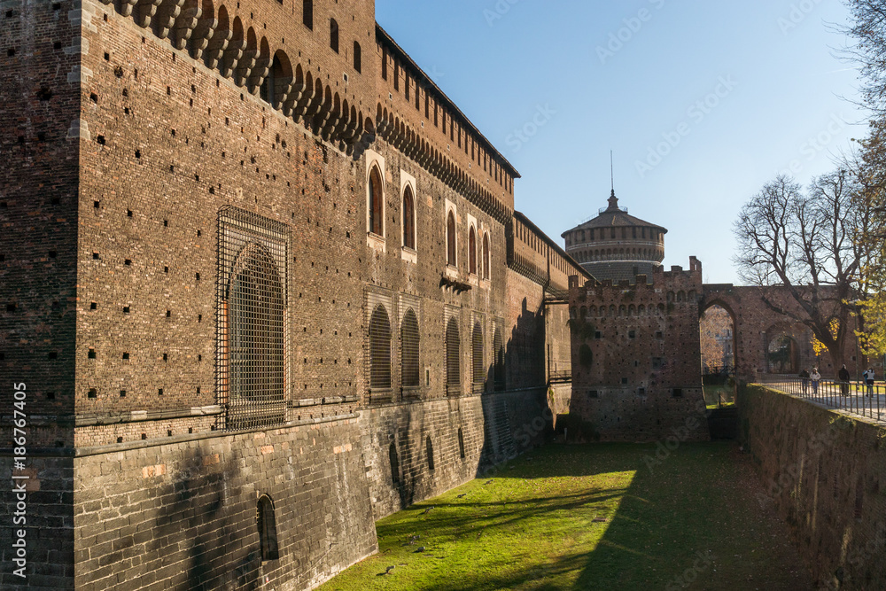 Castello Sforzesco in Parco Sempione, Milano