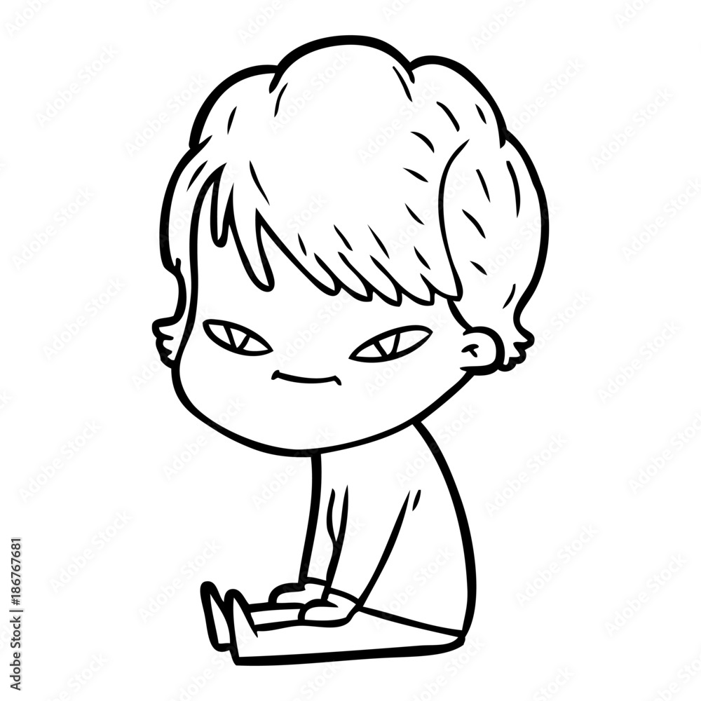 cartoon happy woman cartoon happy woman