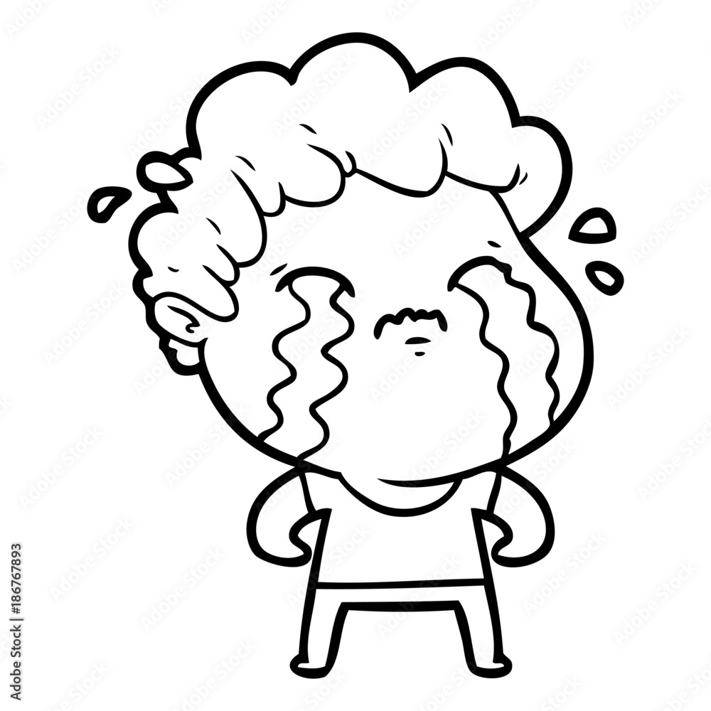 cartoon man crying cartoon man crying