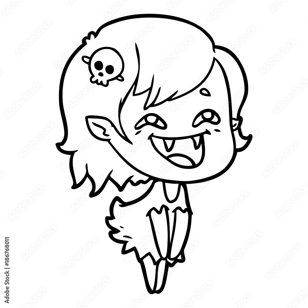 cartoon laughing vampire girl cartoon laughing vampire girl