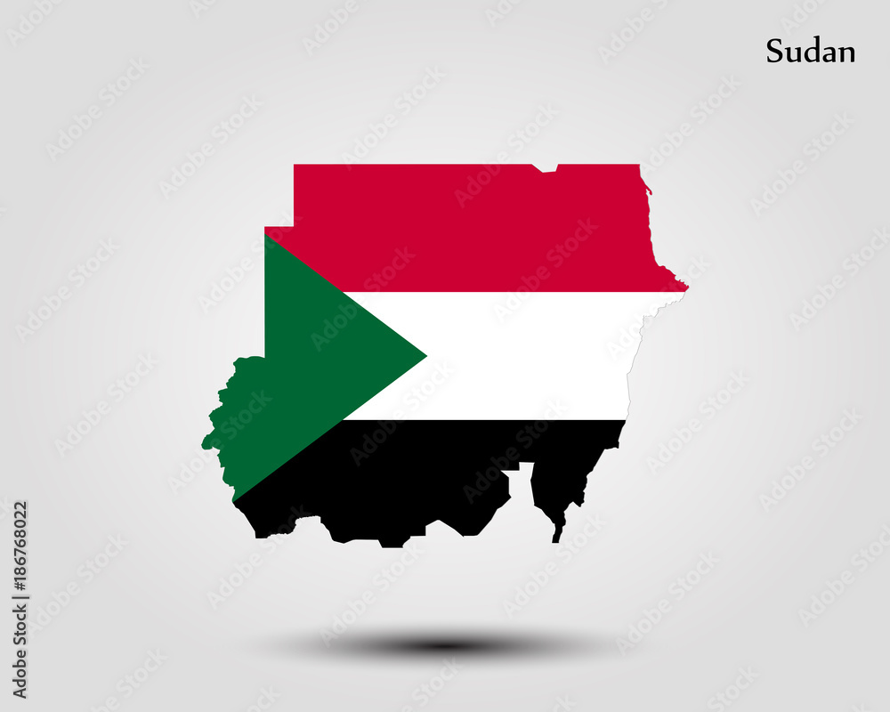 Fototapeta premium Map of Sudan