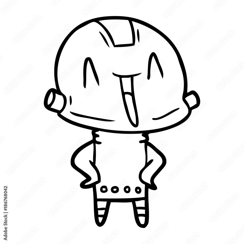 Obraz premium cartoon robot