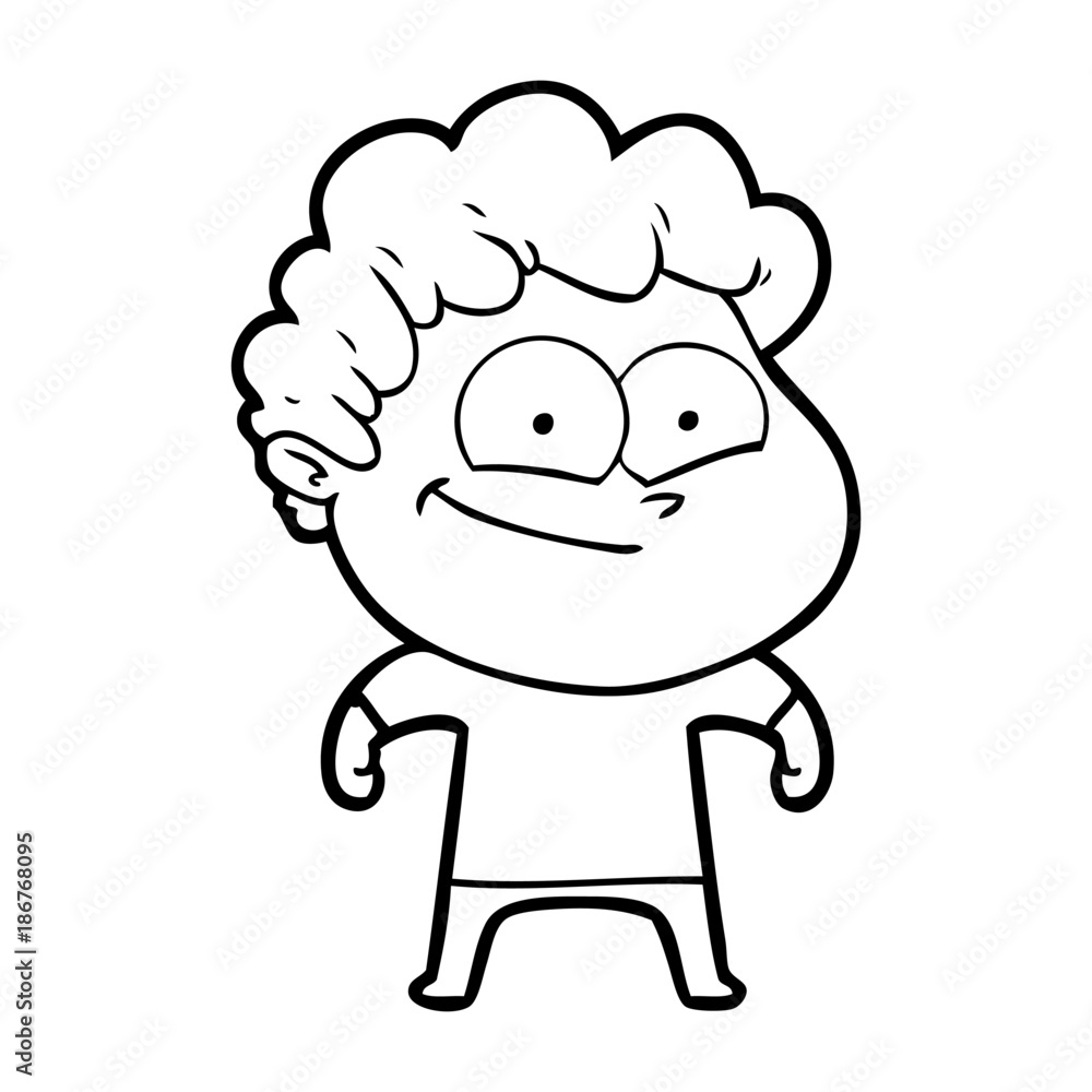 cartoon happy man cartoon happy man