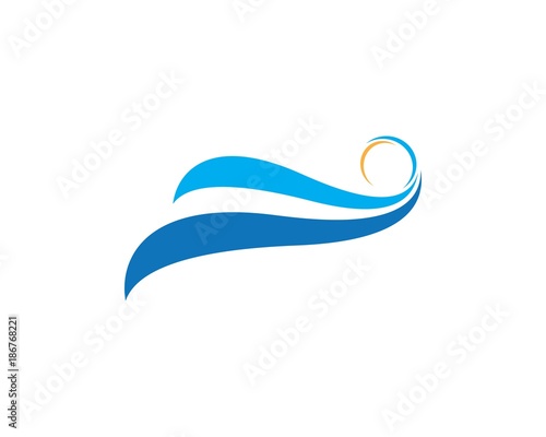 Wallpaper Mural Water Wave symbol and icon Logo Template Torontodigital.ca