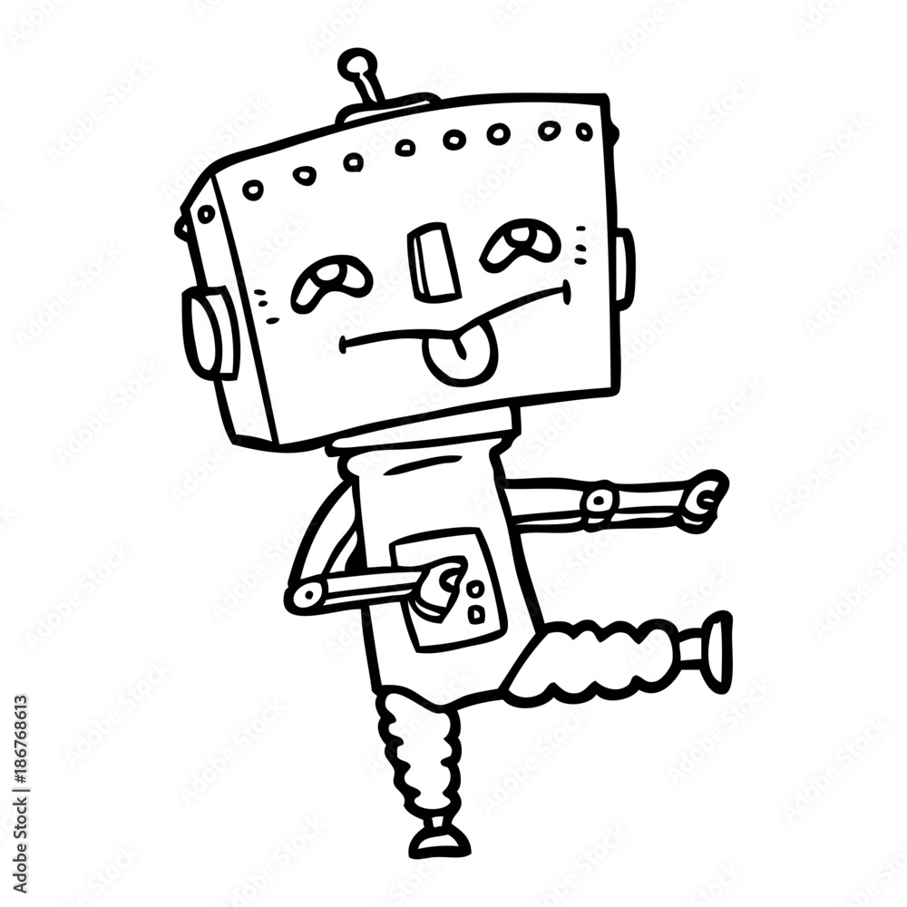 cartoon robot cartoon robot